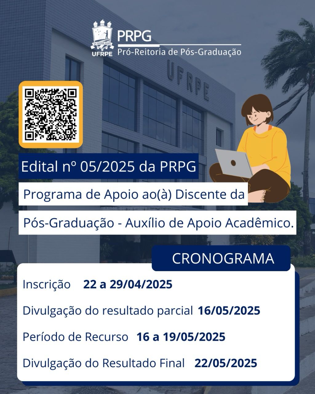 Edital Programa de Apoio ao(à) Discente da Pós-Graduação (PADPG)